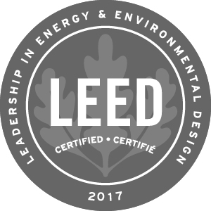 Le logo du leadership leader en matière de conception énergétique et environnementale.